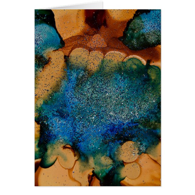 Cartão Coleção de Geode do Saphire (Frente)