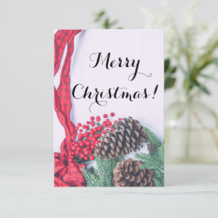 Cartão Coleção de Pinhas de Natal
