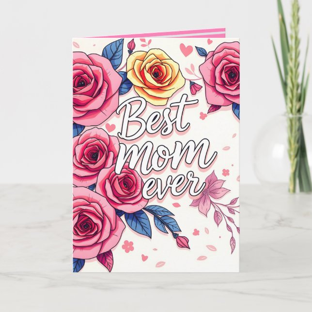 Cartão Coleção de Presentes de Luxo Floral da Moda (Frente)