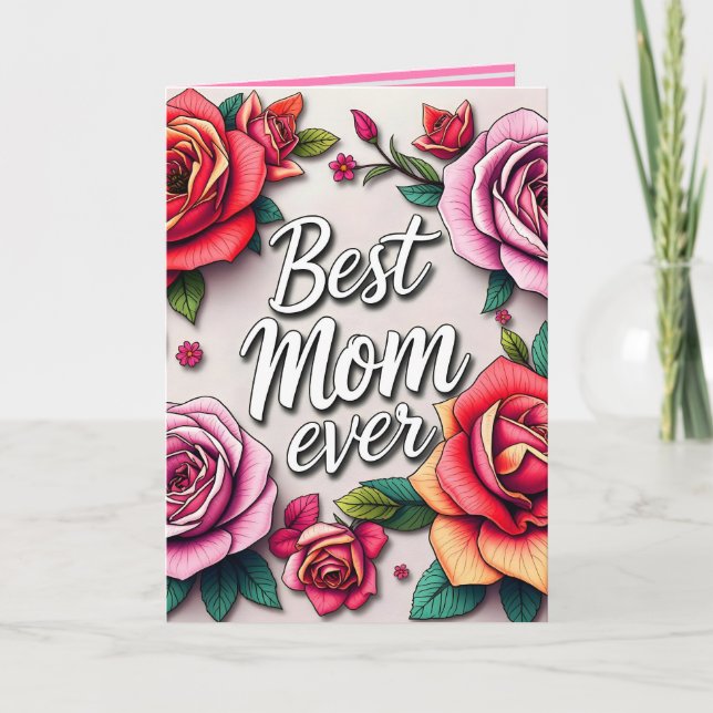 Cartão Coleção de Presentes de Luxo Floral Moderna (Frente)