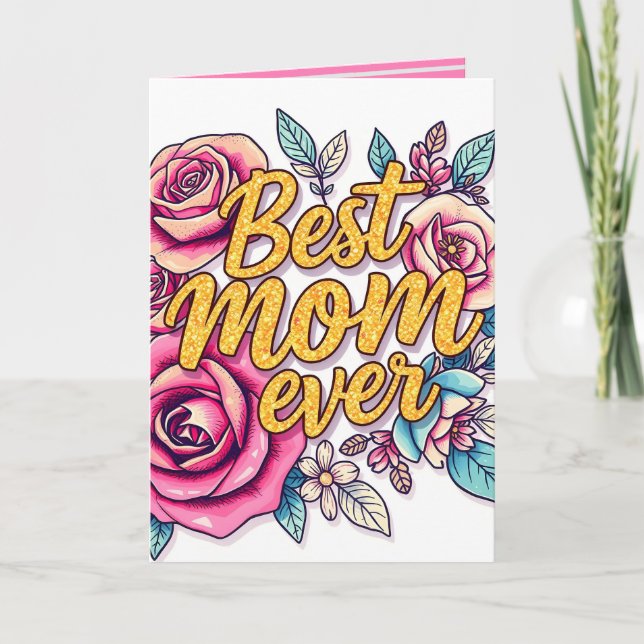 Cartão Coleção de Presentes de Luxo Floral Moderna (Frente)