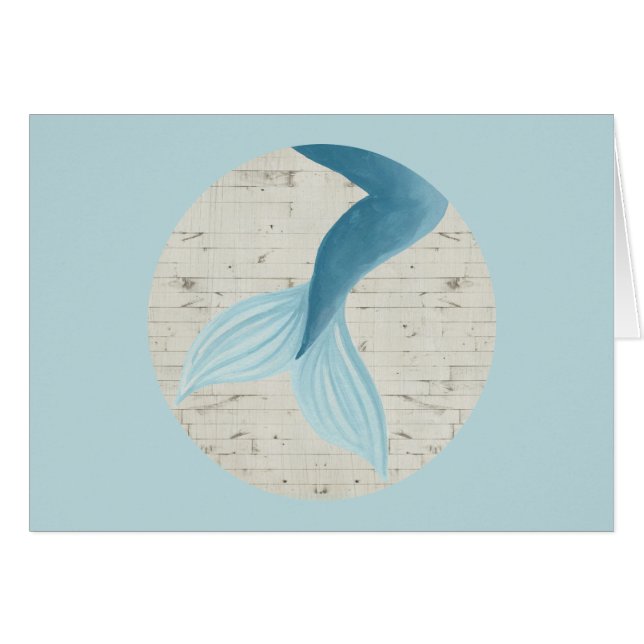 Cartão Coleção de Sereias Pintada (Frente Horizontal)