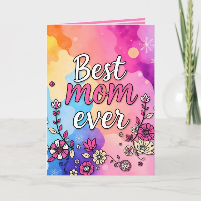 Cartão Coleção de Trendências Florais de Luxo (Frente)