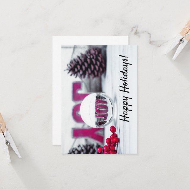 Cartão Coleção Férias Bola de Vidro Alegria (Frente/Verso In Situ)