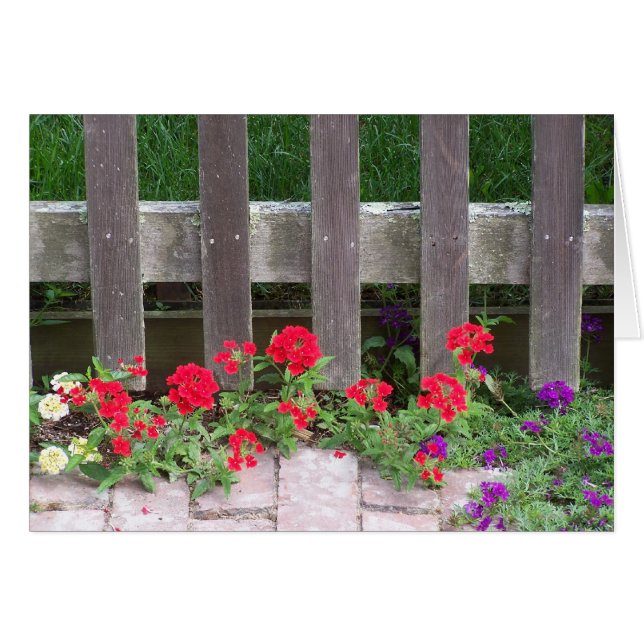 Cartão Coleção Floral do Nantucket (Frente horizontal)