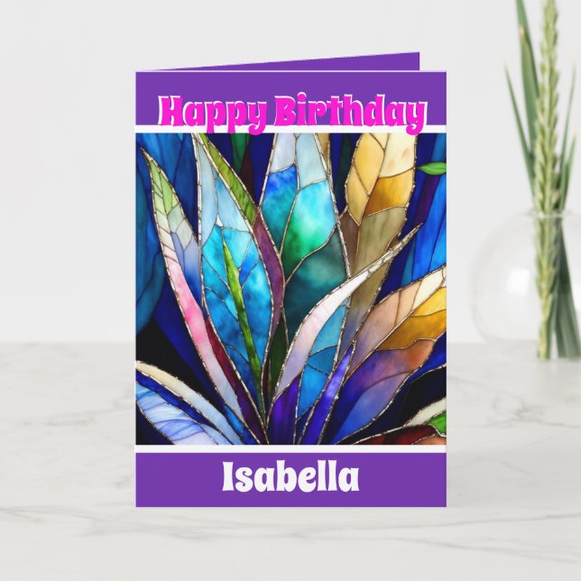 Cartão Coleção Floral Exclusiva de Tendência Elegante (Frente)