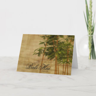 Cartão Coleção inicial Bali Hai  