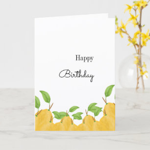Cartão Coleção Lemon Bloom Aniversário