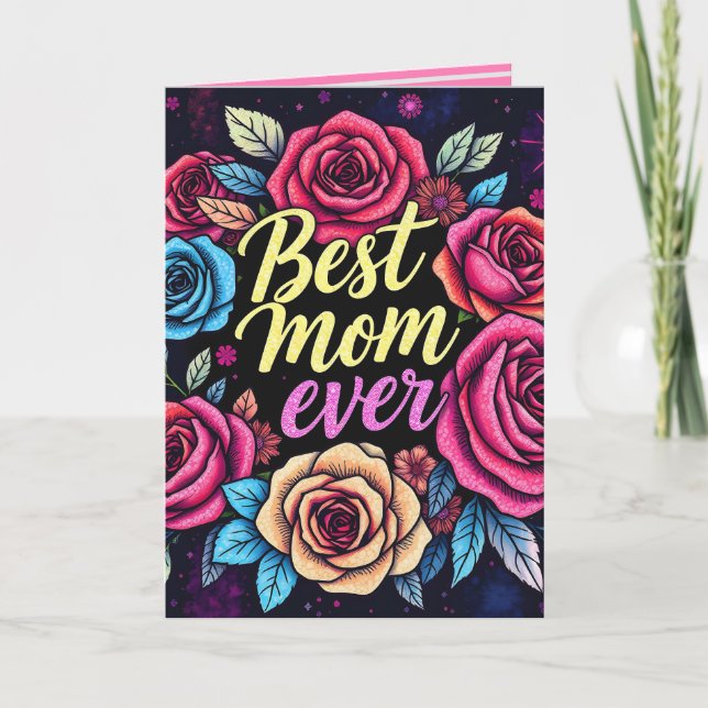 Cartão Coleção Popular de Flores Luxuosas para Presente (Frente)