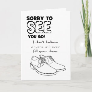 Cartão colega de trabalho engraçado saindo