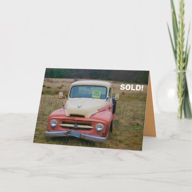 Cartão Coleta à venda, saudação de boa sorte (Frente)