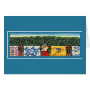 Cartão Colheita acolchoada