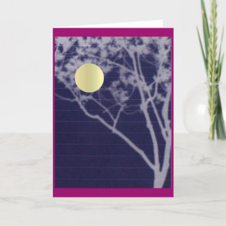 Cartão Colheita da árvore lunar