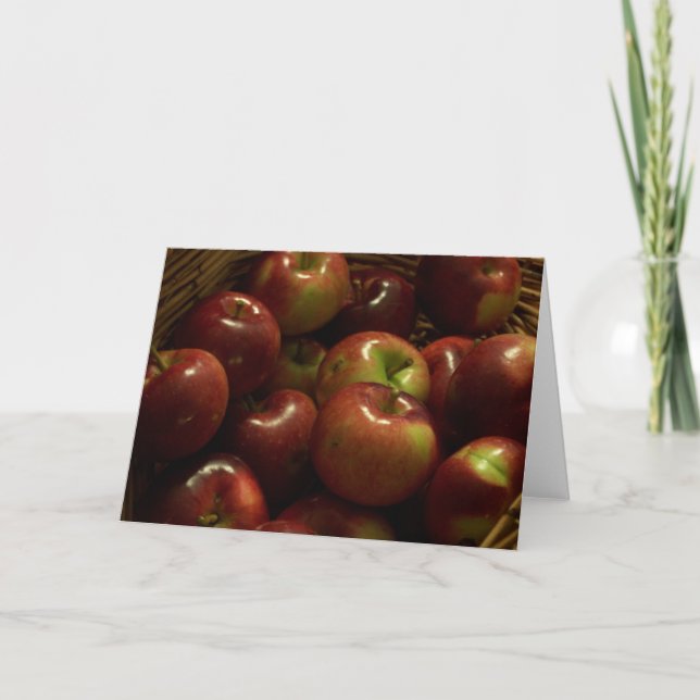 Cartão Colheita de Apple (Frente)