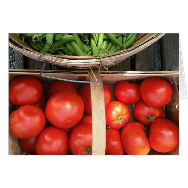 Cartão Colheita de Cesto Vegetal (Frente horizontal)