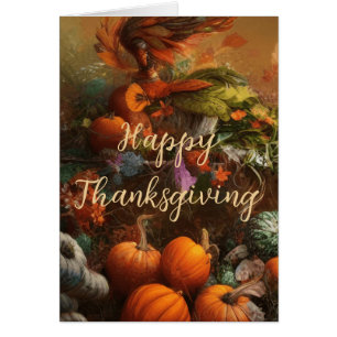 Cartão Colheita de Gratidão Personalizar Ação de Graças