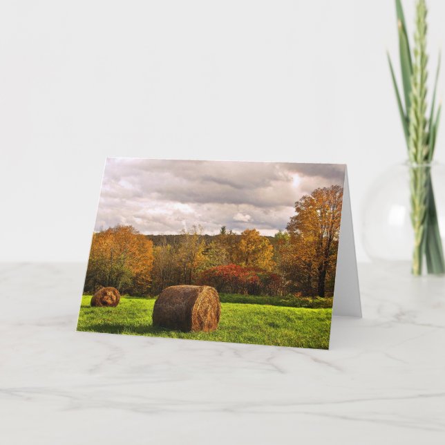 Cartão Colheita de outono (Frente)