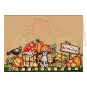 Cartão Colheita de outono