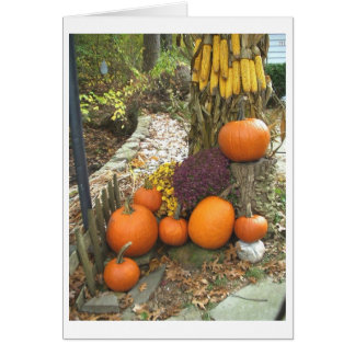 Cartão Colheita do outono