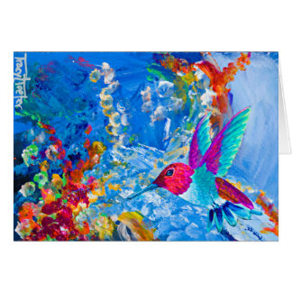 Cartão Colibri da recompensa