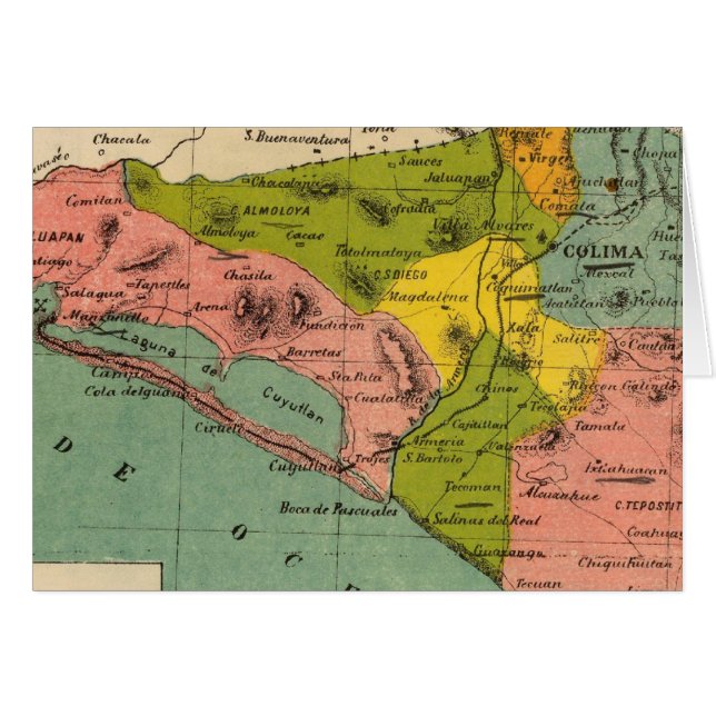 Cartão Colima, México 2 (Frente Horizontal)