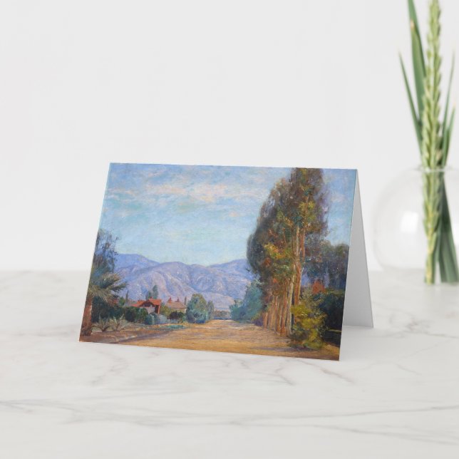 Cartão Colinas perto das Redlands, CA | Theodore Clement  (Frente)