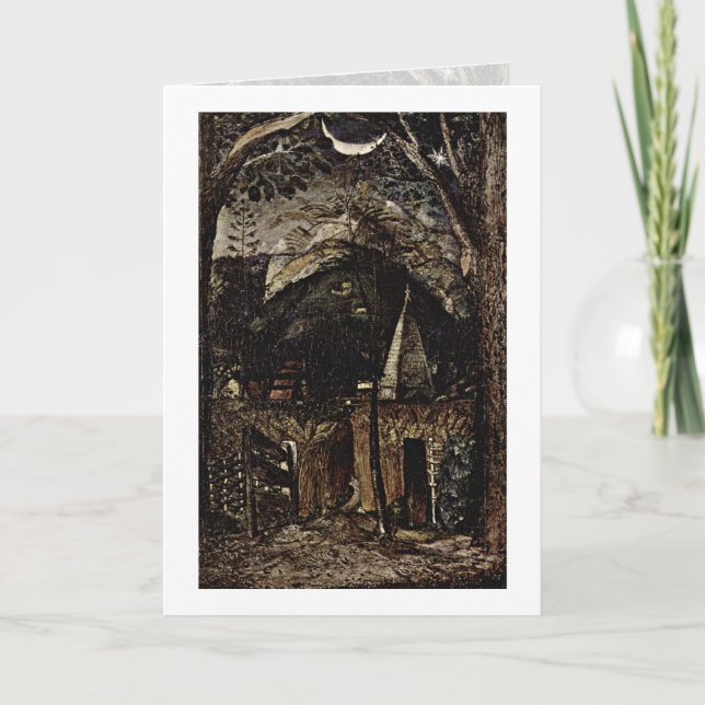 Cartão Colinas por Samuel Palmer (Frente)