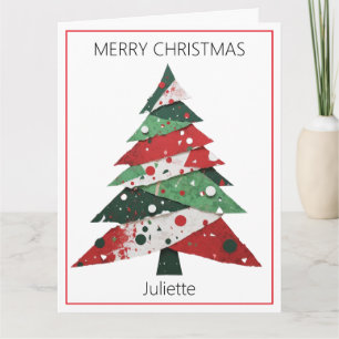 Cartão Collage Árvore de Natal