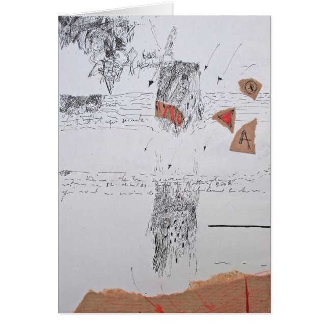 Cartão Collages Bruyants Artist Book 10th page Card (Frente)