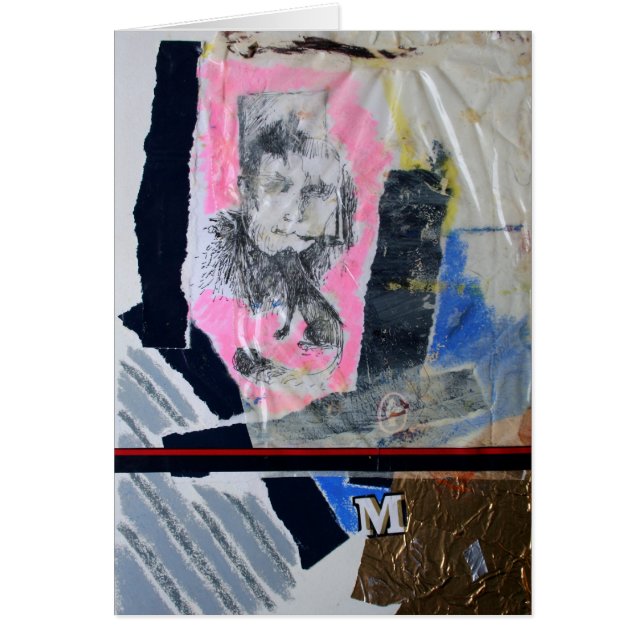 Cartão Collages Bruyants Artist's Book preso em sua vida (Frente)