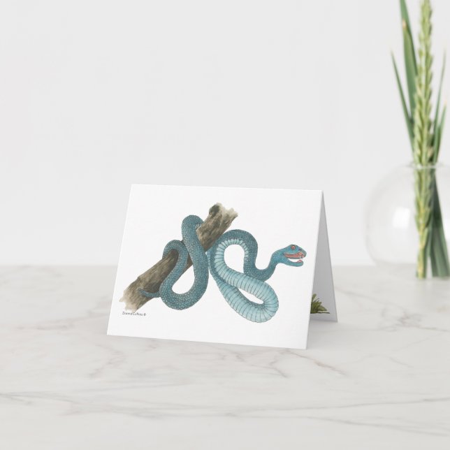 Cartão Collection Austrailian  snake Note Card (Frente)