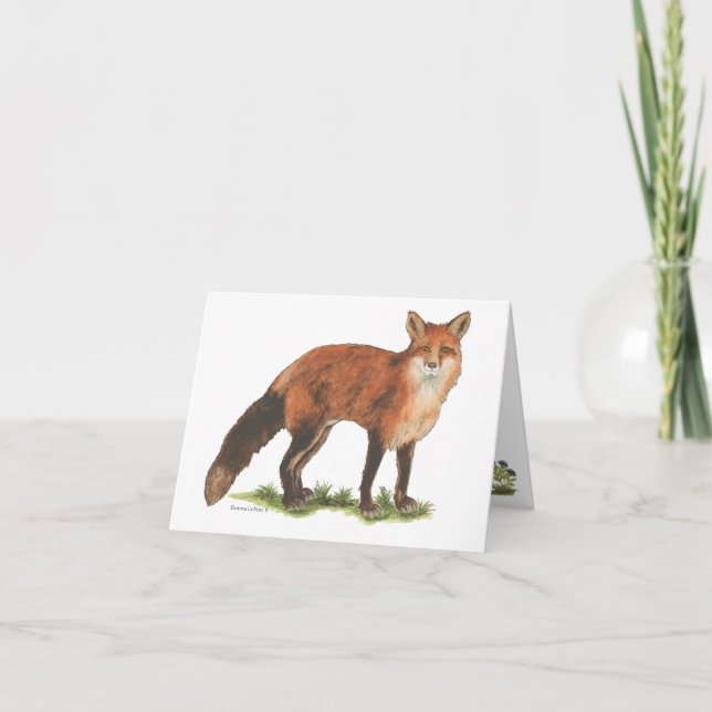 Cartão Collection Fox Note Card (Frente)