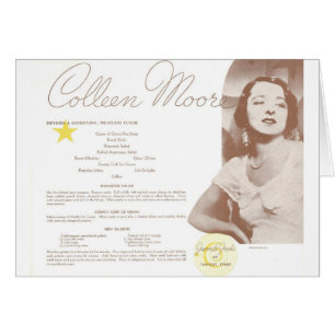 Cartão Colleen Moore Irish Luncheon