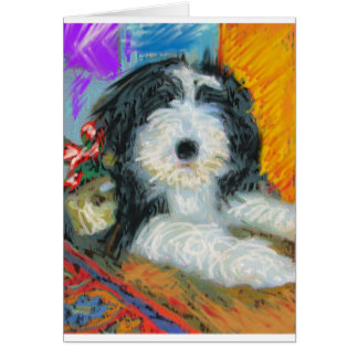 Cartão Collie farpado