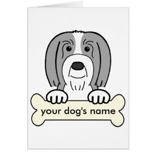 Cartão Collie farpado personalizado