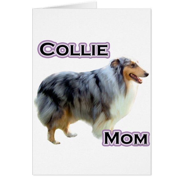 Cartão Collie Mãe 4 (Frente)