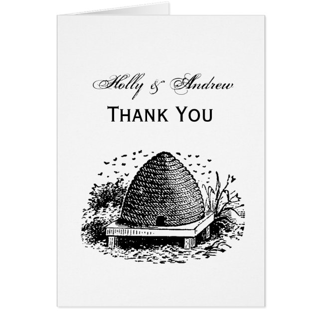 Cartão Colmeia de abelhas #1 Heraldic Vintage (Frente)