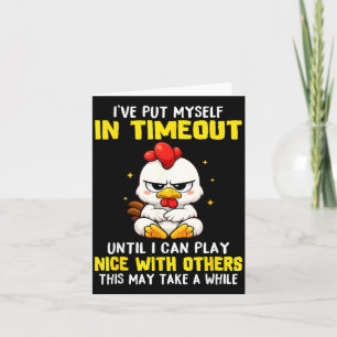 Cartão Colocar De Castigo Até Que Consiga Brincar Bem Com