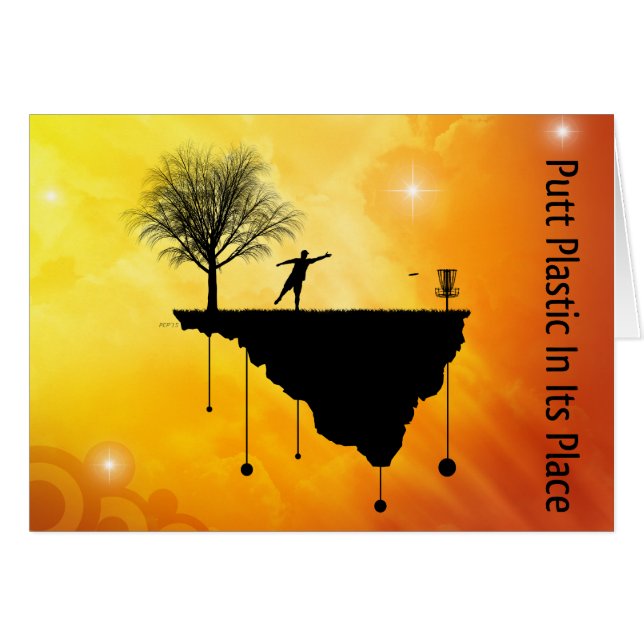 Cartão Colocar Plástico No Seu Lugar (Frente Horizontal)