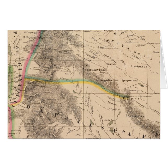 Cartão Colômbia, América do Sul 8 (Frente Horizontal)