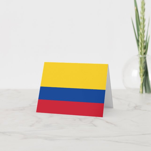 Cartão Colombia (Colombian) Flag (Frente)