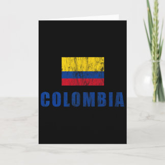 Cartão Colômbia Design Roupas Colombianas Traje Pequeno