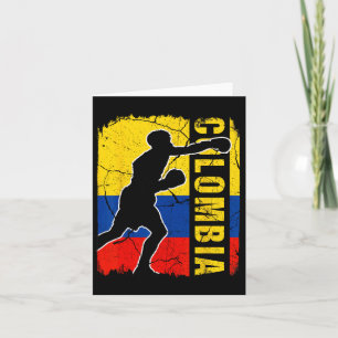 Cartão Colombiana Boxing Team Colômbia - Bandeiras para B