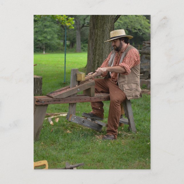 Cartão colonial do Woodworking (Frente)