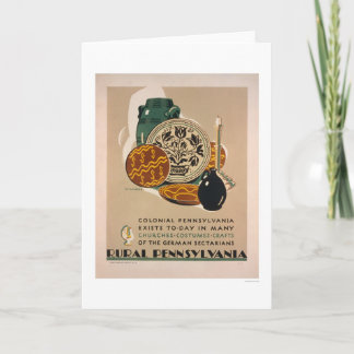 Cartão Colonial Pennsylvania 1940 WPA