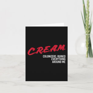Cartão Colonizadores Cremosos Arruinaram Tudo Ao Meu Redo