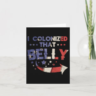 Cartão Colonizei Aquele Pai De Gravidez 4 De Julho.