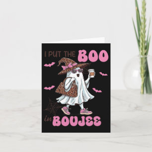 Cartão Coloque O Boo Em Boujee Halloween, Senhora Fantasm