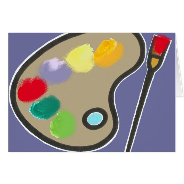 Cartão Coloque sua vida em cores (Frente Horizontal)