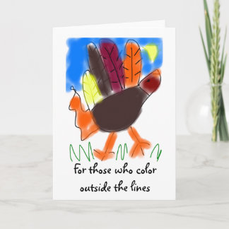 Cartão Color Outside the Lines Greeting Card